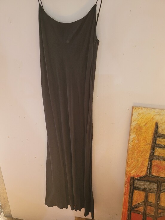 J. Crew Dresses & Skirts - NWT J. Crew 12 Black Slip Maxi Dress Adjustable Spaghetti Straps